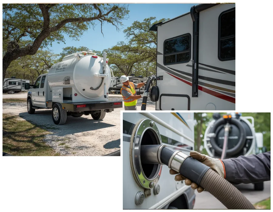 Texas Mobile RV Septic Pumping Services